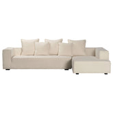 Sharon Cream Upholstery Chaise Sectional